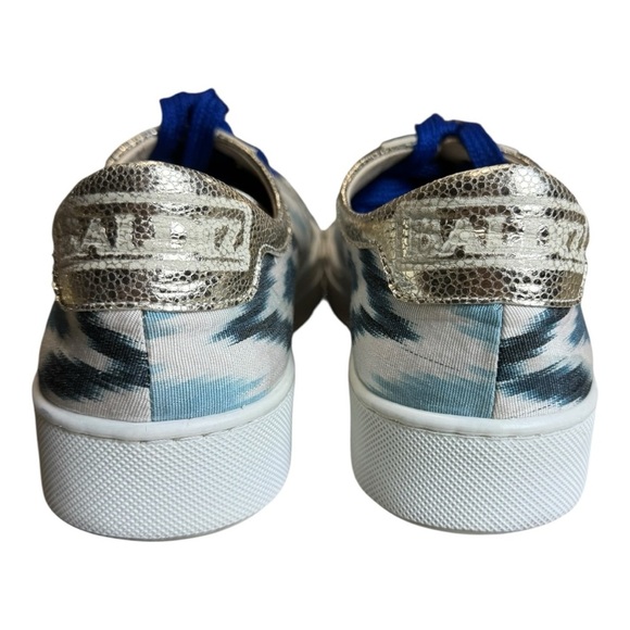 Baldiz Ikat Abstract Print Gold Metallic Sneakers Size 38 (US 8) - Picture 7 of 13